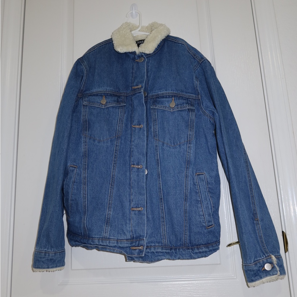 Tall Borg Lined Denim Jacket